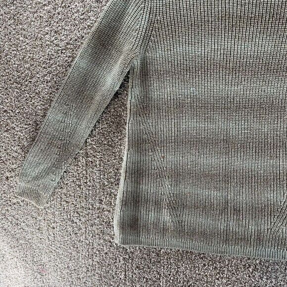 J Jill Sweater Womens Small Grey Striped Long Sleeve Pullover Preppy Casual Crew - Picture 5 of 12